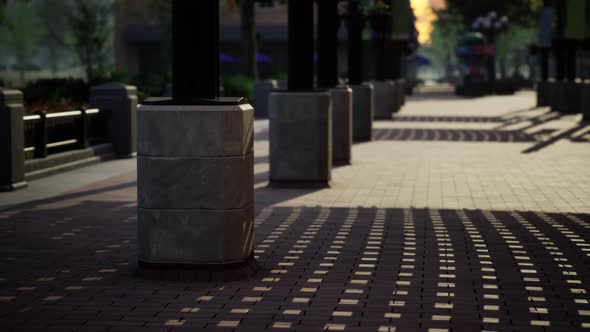 Empty Closed Park During the Covid19 Pandemic in 2020