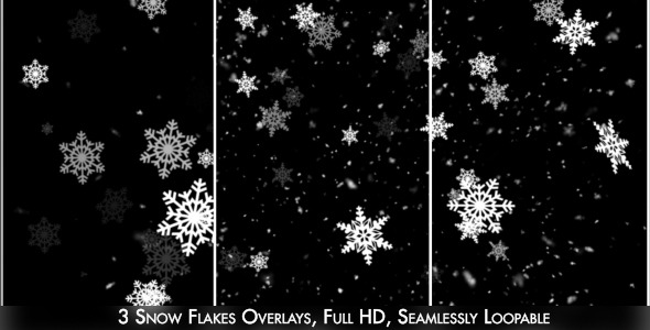 Snow Flakes Overlay 2