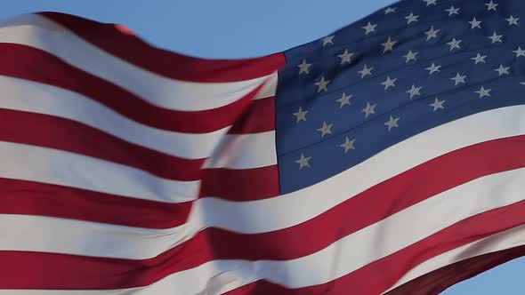 American Flag Waving