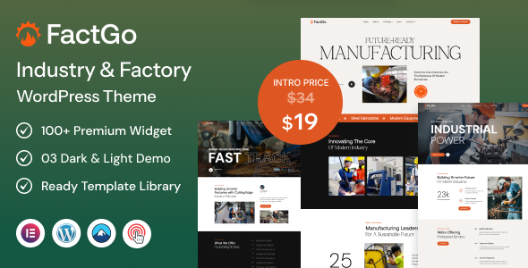 FactGo – Construction Factory & Industry WordPress Theme