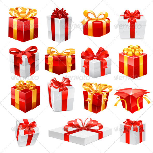 Gifts Set. Vector