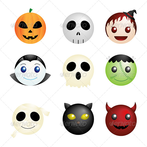 Halloween Characters Icons