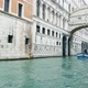 COVID-19 in Italy. Lonely Venice boat on channel with bridge of Sighs, Venice - VideoHive Item for Sale