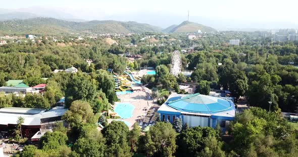 An Outdoor Water Park Plenty of Slides Pools