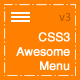 CSS3 Awesome Menu - CodeCanyon Item for Sale