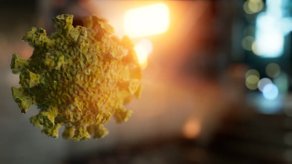 Coronavirus COVID 19 Quarantine on Empty City Streets alt