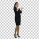 Happy confident businesswoman having cheerful, Alpha Channel - VideoHive Item for Sale
