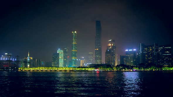 Guangzhou Skyscrapers Skyline, China