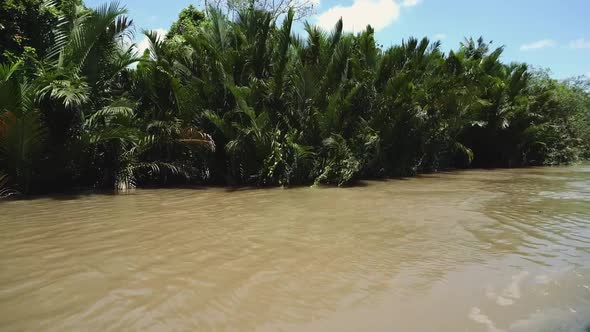 Mekong River in Vietnam, South East Asia