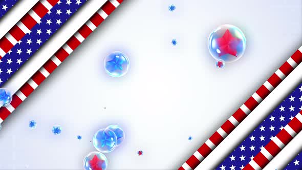 USA Stars Loop Background 4K