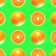 Fantastic Pattern of Cut and Whole Oranges Turning on Green - VideoHive Item for Sale