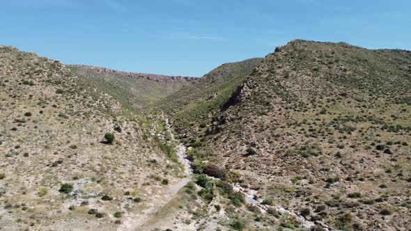 flying sideways from a big crater while looking at the entrance