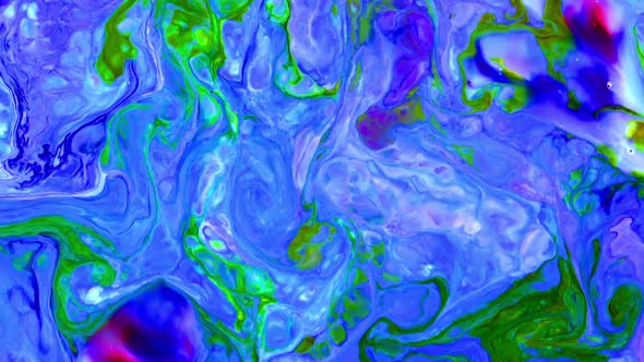 Close Up Of Abstract Colorful Fluid Paint Background Textured 39