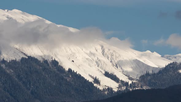 Timelapse Clouds in the Caucasus Mountains