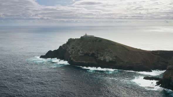 Trail to the Lighthouse with a Scenery of North Coast