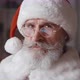 Closeup Confident Portrait of a Handsome Mature Bearded Man in Santa Claus Carnival Attire and - VideoHive Item for Sale
