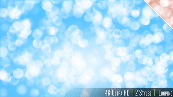 4K Soft Bokeh Particles Glitter Downwards Background
