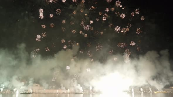Colorful Fireworks Explode Over Venice on Feast of Redemeer