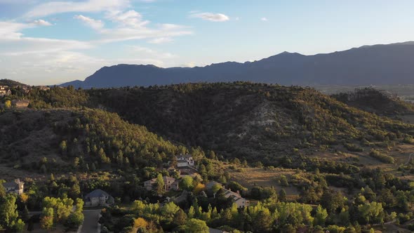 Colorado Springs Mountains Valley Sunset