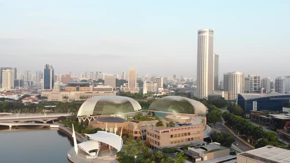 Aerial View of Singapur