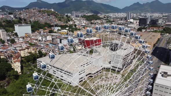 Rio de Janeiro Brazil. Major ferris wheel of Latin America.
