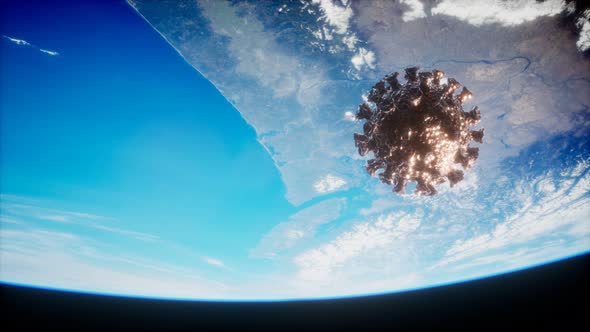Coronavirus COVID-19 on the Earth Orbit alt
