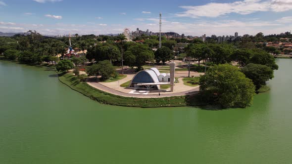 Pampulha lake at downtown Belo Horizonte Minas Gerais Brazil