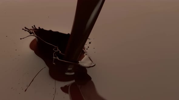Super Slow Motion Shot of Pouring Melted Chocolate at 1000 Fps alt