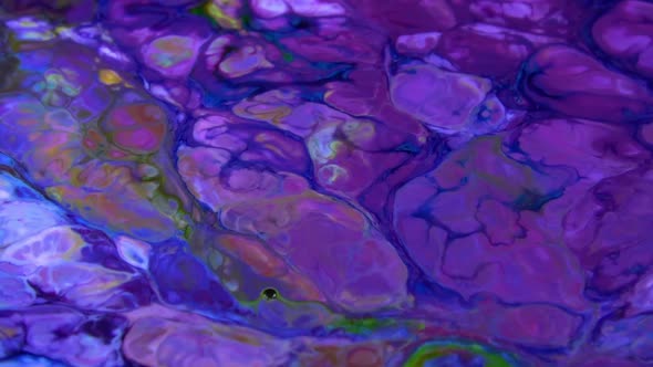 Abstract Colorful Fluid Paint Background Macro Textured 5