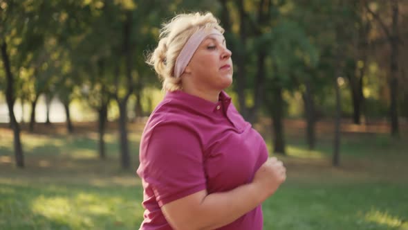 Woman Running in the Park