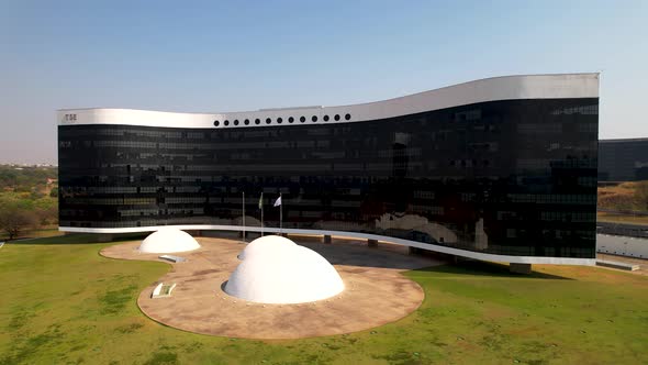 Government buildings at downtown Brasilia Federal District Brazil.