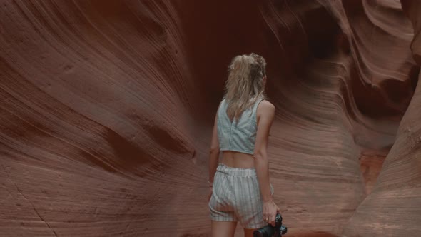 Photographer In The Canyon