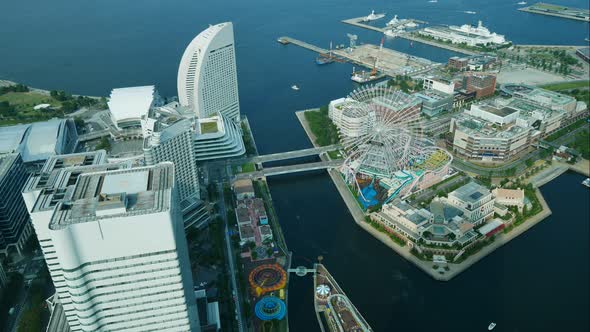 Beautiful building around Yokohama city in Japan