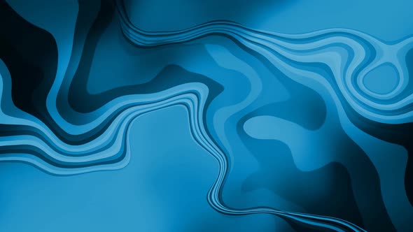 Abstract Blue Shape Wavy Liquid Motion Background