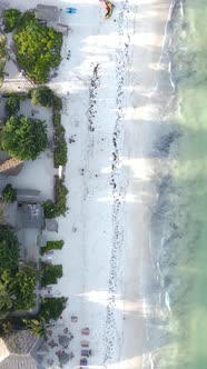 Beach on the Coast of Zanzibar Island Tanzania