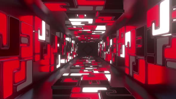Colorful Cube Neon Tunnel 05 Hd  alt