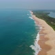 Sea coast, view from the height. Sandy beach with blue sea. - VideoHive Item for Sale