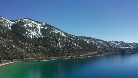Winter Lake Aerial