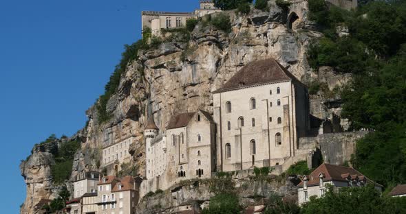 the medieval city Rocamadour, Lot department, Occitanie, France