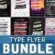 Typography Party Flyer Bundle 2 - GraphicRiver Item for Sale