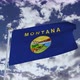 Montana Flag With Sky 4k - VideoHive Item for Sale