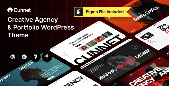 Cunnet - Digital Agency and Portfolio WordPress Theme
