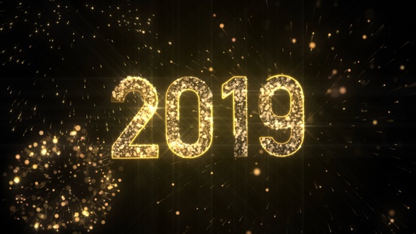 New Year 2019 Gold Background alt