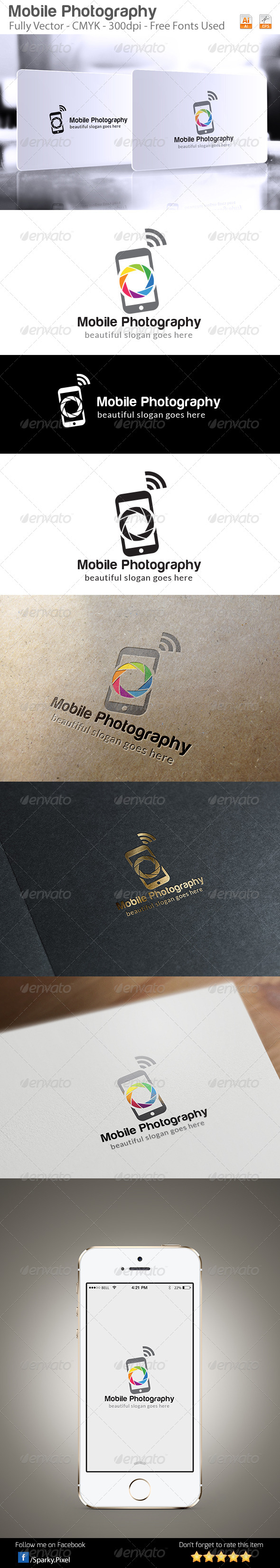 Mobile Photography Logo Template