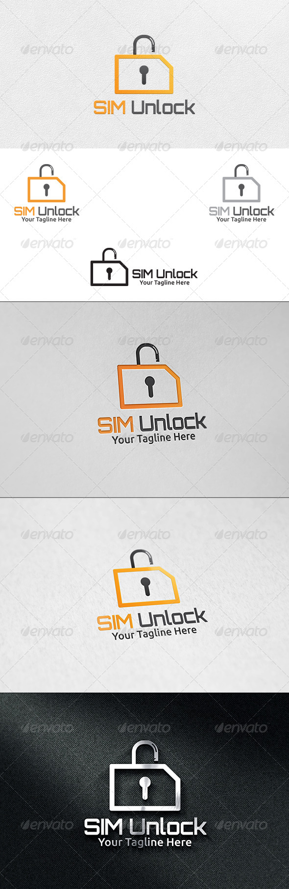 Sim Unlock - Logo Template