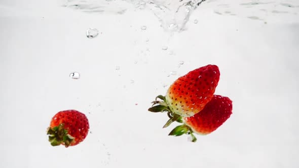 Strawberry Falls and Swirls in the Water