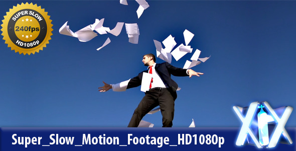 Businessman Throwing Papers