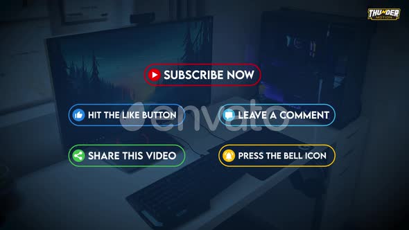 Simple YouTube Elements And Subscribe Button Pack