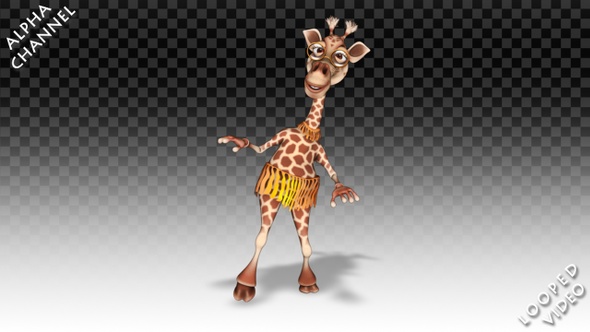 Cartoon Giraffe - Twist Dance alt