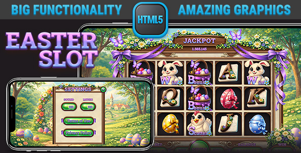 HTML Responsive Slot • Easter Slot Casino Game